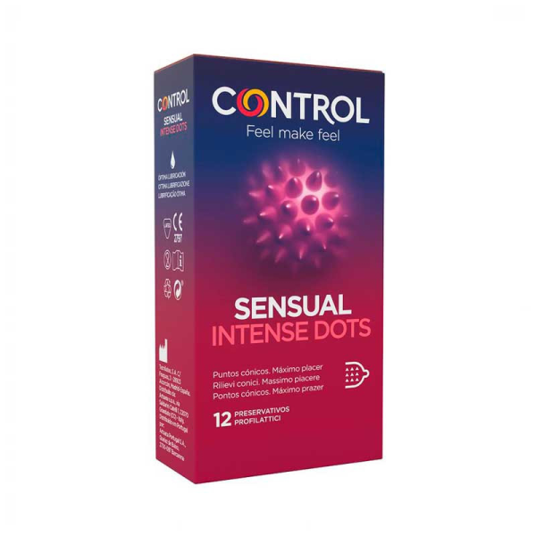 CONTROL SENSUAL INTENSE DOTS 12 UNIDADES