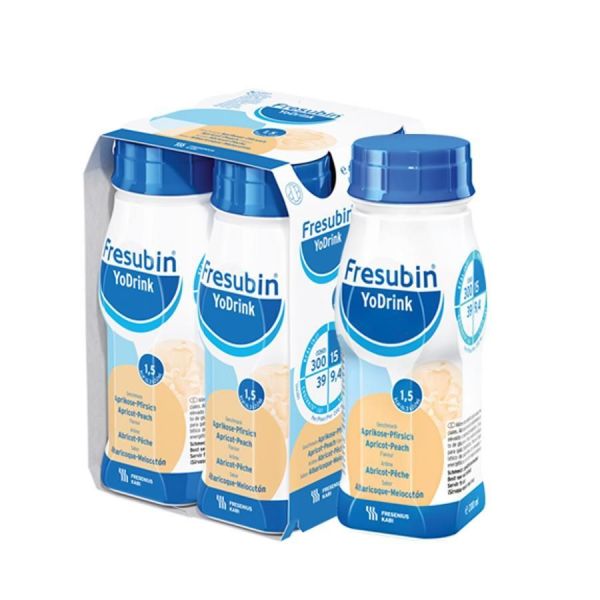 FRESUBIN YODRINK ALBARICOQUE-MELOCOTON 4 X 200 M
