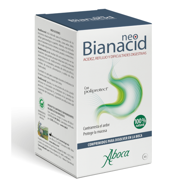 ABOCA NEOBIANACID ACIDEZ Y REFLUJO 45 COMP MASTI