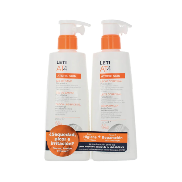 PACK LETI AT4 GEL DE BAÑO 250 ML DUPLO