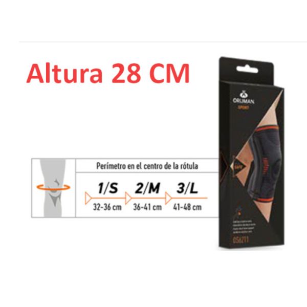 RODILLERA ELASTICA  LARGA ORLIMAN SPO OS6212 T3L