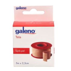 ESPARADRAPO GALENO TELA PIEL 5 M X 2,5 CM