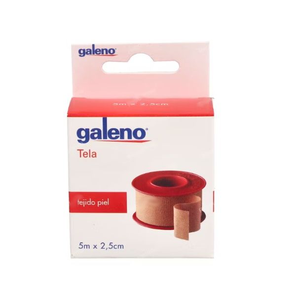 ESPARADRAPO GALENO TELA PIEL 5 M X 2,5 CM