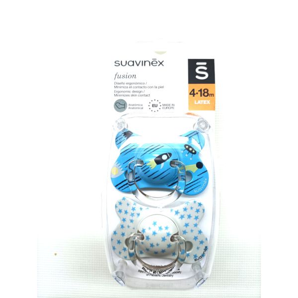 CHUPETE LATEX T  ANATOMICA SUAVINEX FUSION 4-18