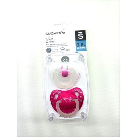 CHUPETE SILICONA T ANATOMICA SUAVINEX NOCHE 0- 6
