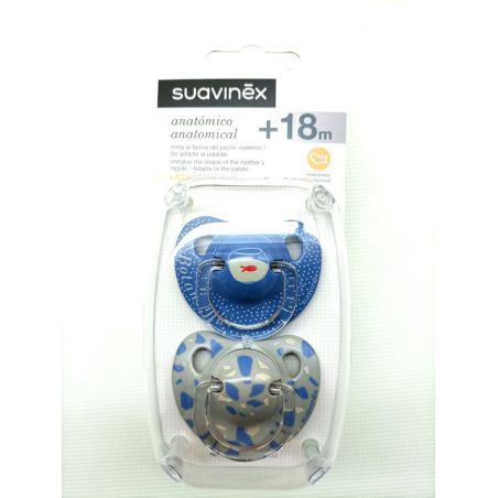 CHUPETE LATEX T ANATOMICA SUAVINEX  12 M 2 U