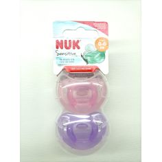 CHUPETE SILICONA NUK SENSITIVE 0 - 6 MESES 2 UNI
