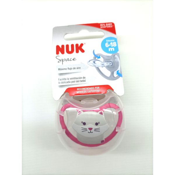 CHUPETE SILICONA NUK SPACE 6-18 M 1 U