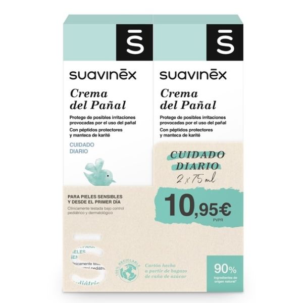 SUAVINEX CREMA PAÑAL 2 ENVASES 75 ML DUPLO