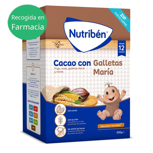 NUTRIBEN CACAO CON GALLETAS MARIA 500 G