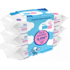 SEBAMED BABY TOALLITAS LIMPIADORAS 3 ENVASES 60