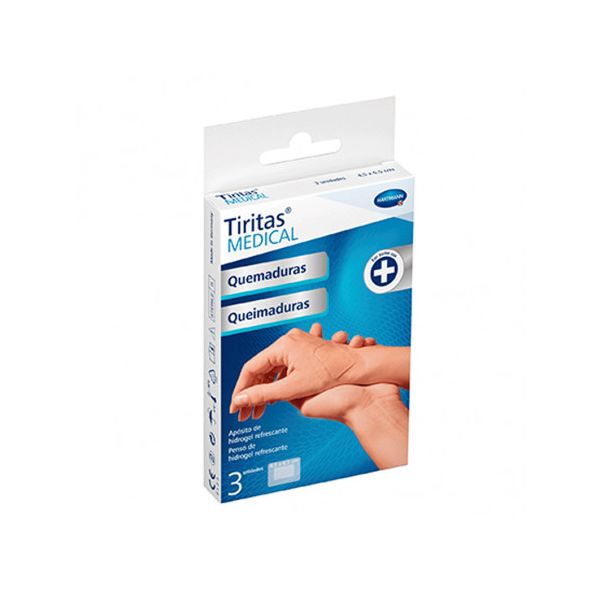 TIRITAS MEDICAL QUEMADURAS 4.5 X 6.5 CM 3 UNIDAD