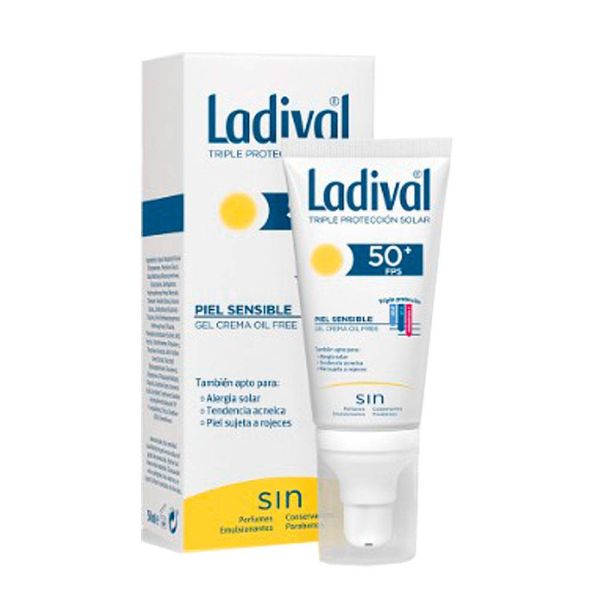 LADIVAL FACIAL PIEL SENSIBLE FPS50 75ml