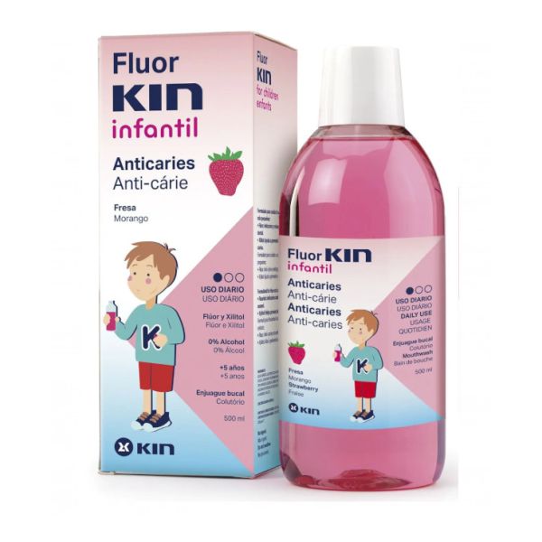 FLUOR KIN INFANTIL ENJUAGUE BUCAL 500