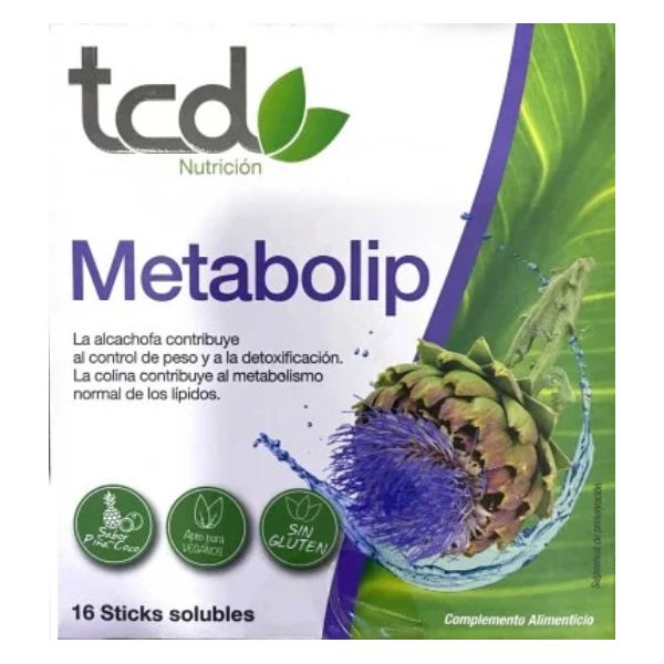 TCD NUTRICION METABOLIP 16 STICKS 5 G SABOR PIÑA