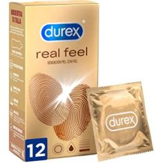 DUREX REAL FEEL PRESERVATIVO SIN LATEX 12 U
