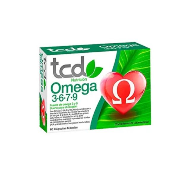 TCD OMEGA 3, 6, 7, 9  NUTRICION 60 CAP BLAND TCD