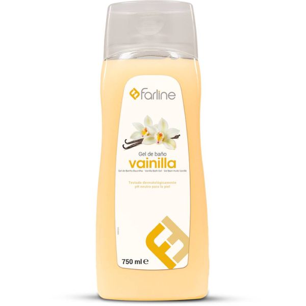 FARLINE GEL DE BAÑO VAINILLA 1 ENVASE 750 ML