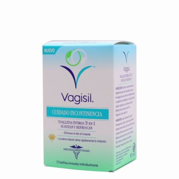 VAGISIL CUIDADO INCONTINENCIA TOALLITAS INTIMAS