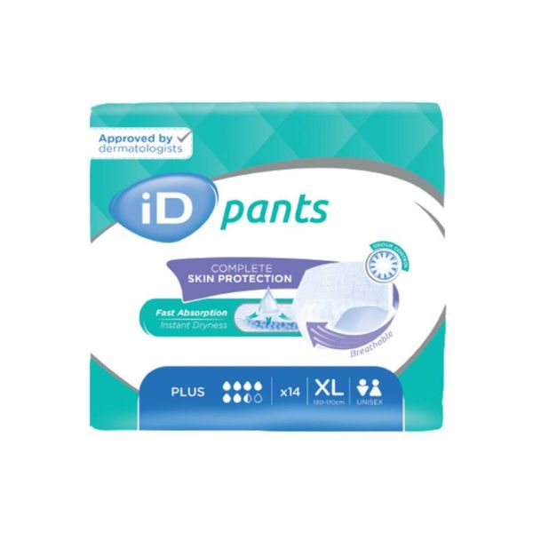 BRAGA PAÑAL INC ORINA PLUS ID PANTS T- XL 14 U