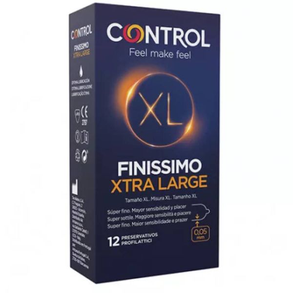 CONTROL FINISSIMO XL PRESERVATIVOS 12 U