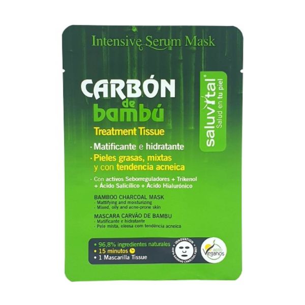 SALUVITAL MASCARILLA TISSUE CARBON DE BAMBU 1 MA