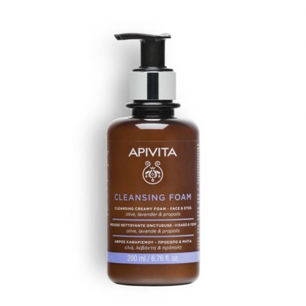 APIVITA CREMA ESPUMA LIMPIA FACIAL OJOS 200ML