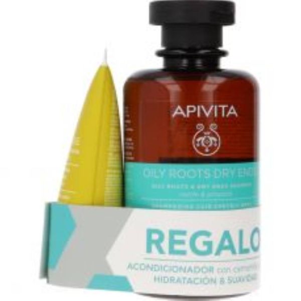 APIVITA CHAMP EQUIL RAIZ GRASA PUNTA SECA 250 ML