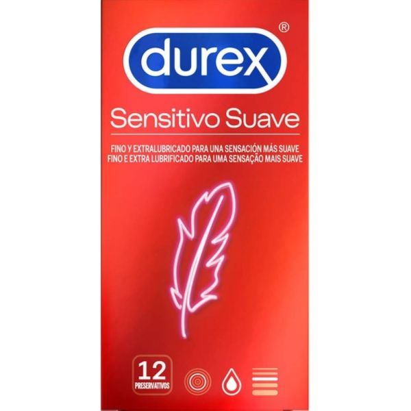DUREX SENSITIVO SUAVE PRESERVATIVOS 12 U